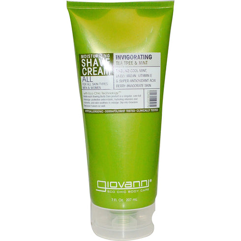 TeaTree & Mint Shave Cream 207ml-GIOVANNI-Matakana Pharmacy